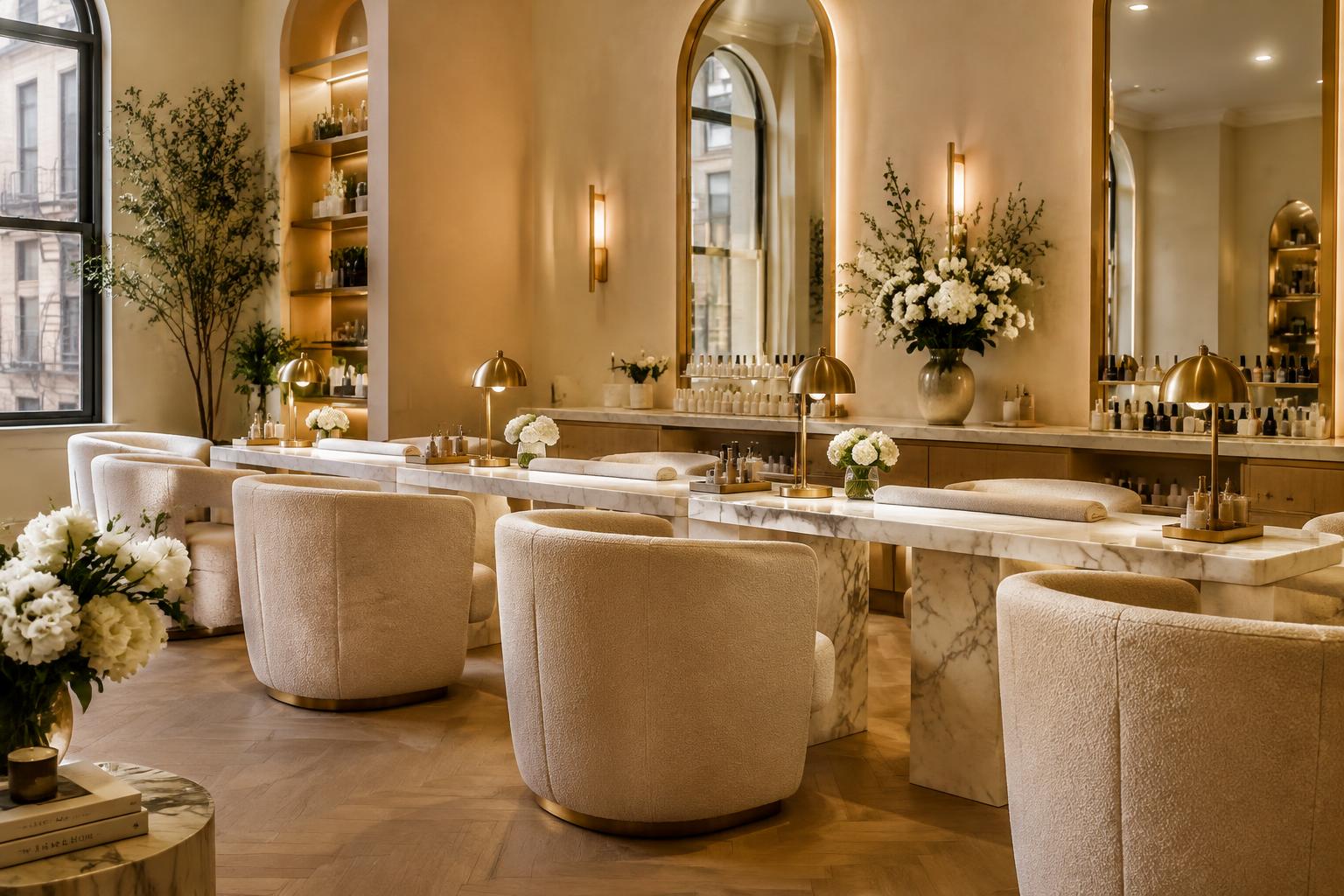 Inside the Shiny Classy Nails salon